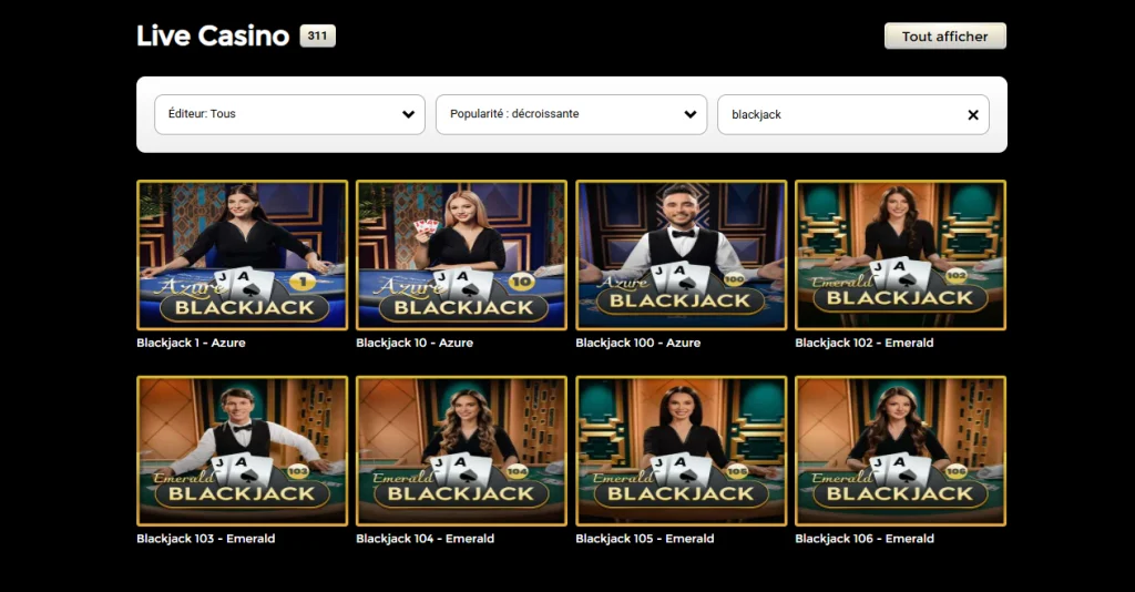 Bon Rush Casino mobile view