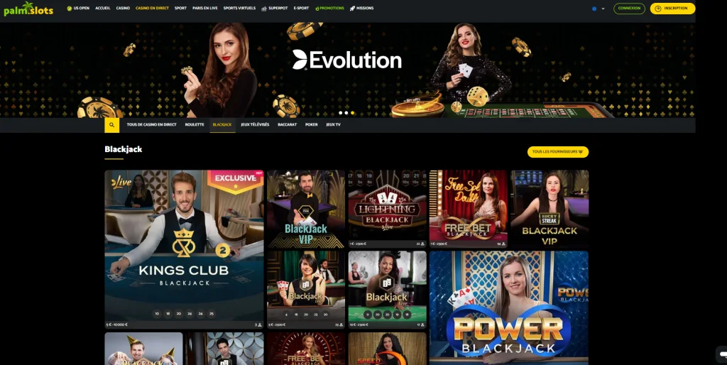 Palm Slots Casino mobile view