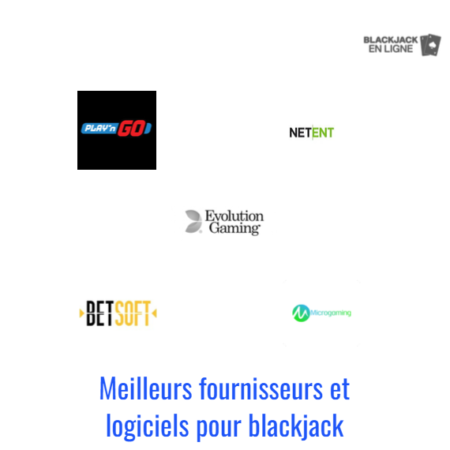 Les meilleurs fournisseurs et logiciels pour blackjack