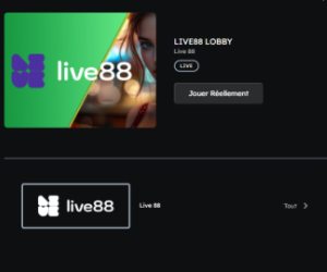 Betzino enrichit son offre de blackjack en direct avec le fournisseur LIVE 88